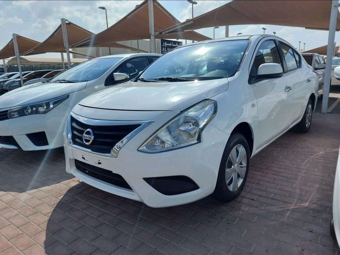 Used Nissan Sunny N17 Facelift, 1.5 l, 2017 in Sharjah by Alhamoor Used Cars, White color. GCC Specs | AUTO.AE