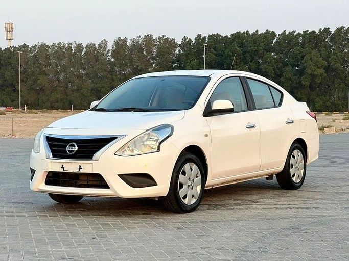 Used Nissan Sunny N18, 1.6 l, 2023 in Sharjah by Al Rukin Al Saudi, White color. GCC Specs | AUTO.AE