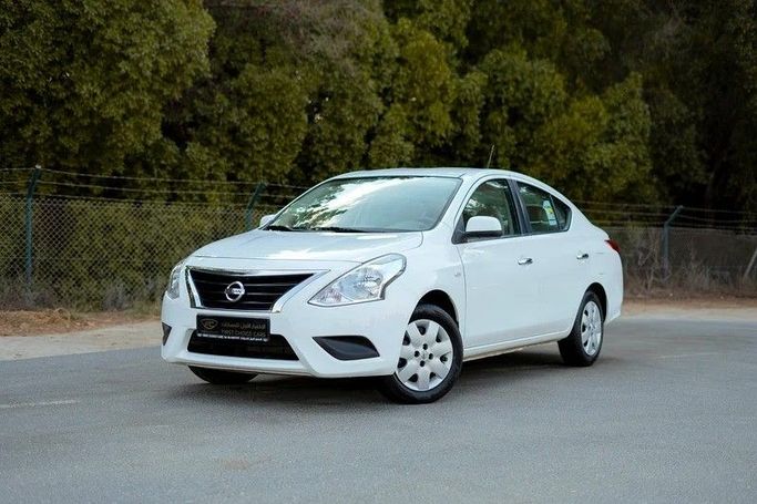 Used Nissan Sunny N17 Facelift, 1.5 l, 2022 in Sharjah by First Choice Cars, White color. GCC Specs | AUTO.AE