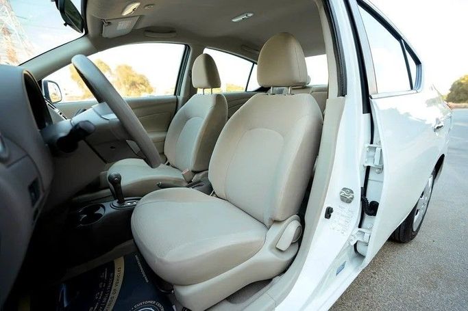 Used Nissan Sunny N17 Facelift, 1.5 l, 2022 in Sharjah by First Choice Cars, White color. GCC Specs | AUTO.AE