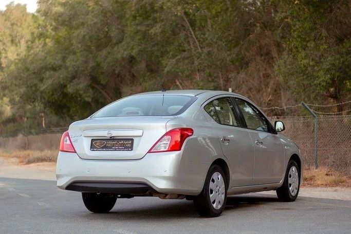 Used Nissan Sunny N17 Facelift, 1.5 l, 2023 in Sharjah by First Choice Cars, Silver color. GCC Specs | AUTO.AE