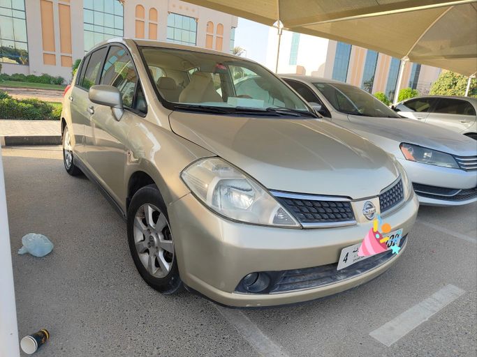 Used Nissan Tiida I, 1.8 l, 2008 in Sharjah, Golden color. GCC Specs | AUTO.AE