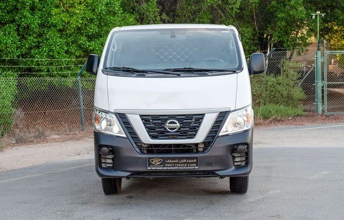 Used Nissan Urvan V (E26) / NV350 Urvan, 2.5 l, 2022 in Sharjah by First Choice Cars, White color. GCC Specs | AUTO.AE