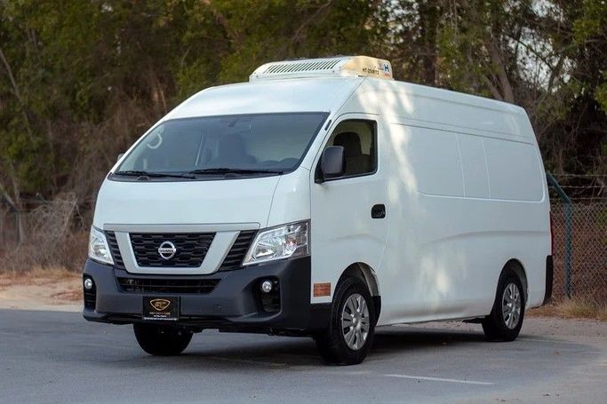Used Nissan Urvan V (E26) / NV350 Urvan, 2.5 l, 2022 in Sharjah by First Choice Cars, White color. GCC Specs | AUTO.AE
