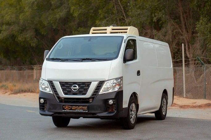 Used Nissan Urvan V (E26) / NV350 Urvan, 2.5 l, 2021 in Sharjah by First Choice Cars, White color. GCC Specs | AUTO.AE