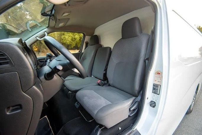 Used Nissan Urvan V (E26) / NV350 Urvan, 2.5 l, 2023 in Sharjah by First Choice Cars, White color. GCC Specs | AUTO.AE