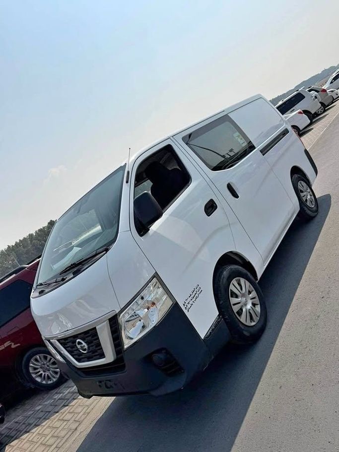 Used Nissan Urvan V (E26) / NV350 Urvan, 2.5 l, 2018 in Sharjah by Al Ashiqa Used Cars, White color. GCC Specs | AUTO.AE