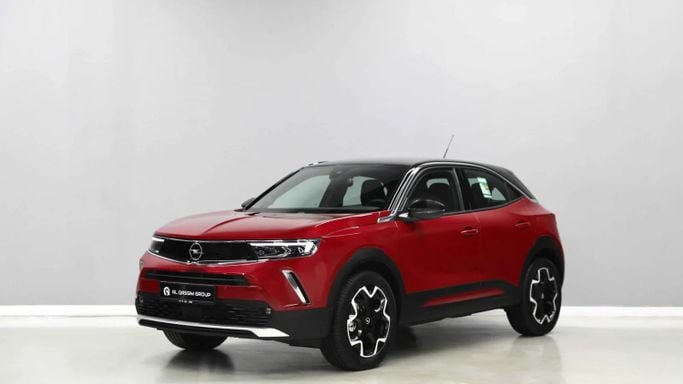 New Opel Mokka II, 1.2 l, 2023 in Sharjah by Al Qassem Cars Trading, Red color. GCC Specs | AUTO.AE