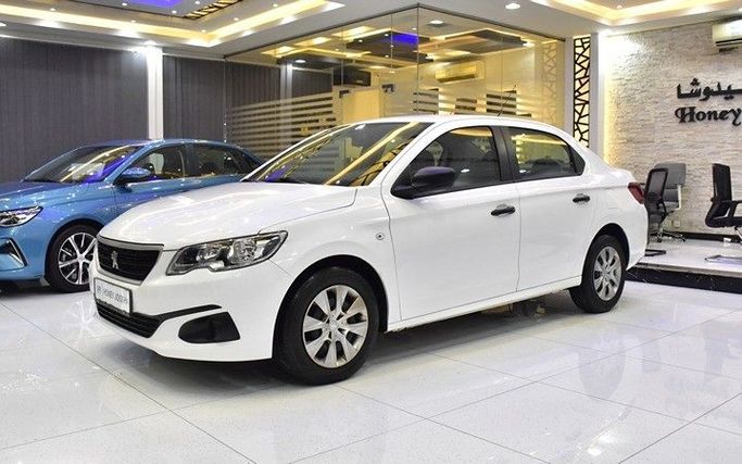 Used Peugeot 301 I Facelift, 1.6 l, 2021 in Sharjah by Honey Gidosha Used Cars Tr., White color.  | AUTO.AE