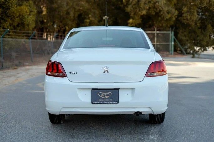 Used Peugeot 301 I Facelift, 1.6 l, 2021 in Sharjah by First Choice Cars, White color. GCC Specs | AUTO.AE