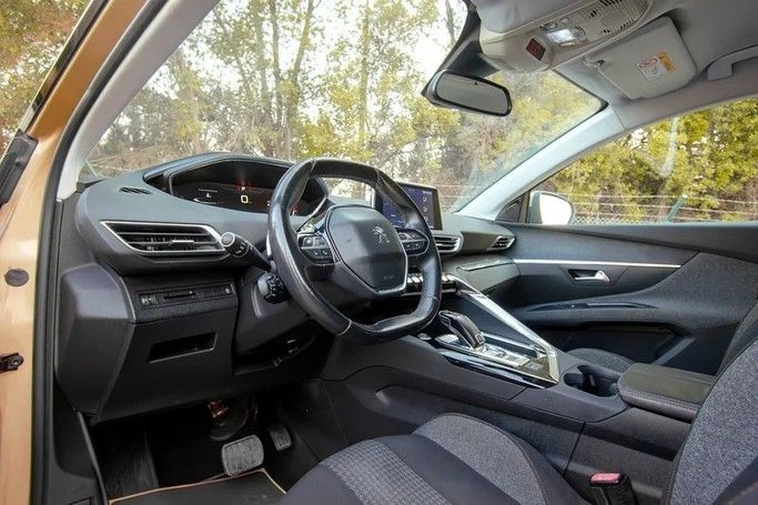 Used Peugeot 5008 II, 1.6 l, 2019 in Sharjah by First Choice Cars, Golden color. GCC Specs | AUTO.AE