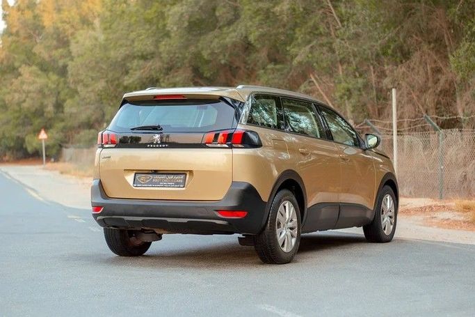 Used Peugeot 5008 II, 1.6 l, 2019 in Sharjah by First Choice Cars, Golden color. GCC Specs | AUTO.AE