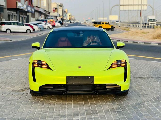 Used Porsche Taycan 4S I, 2021 in Sharjah by Ali Used Cars, Green color. Japanese Specs | AUTO.AE