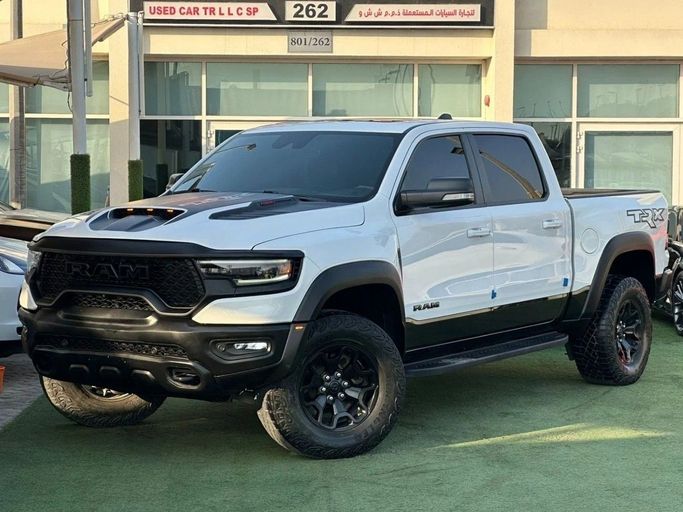 Used RAM 1500 Crew Cab TRX V, 6.2 l, 2021 in Sharjah by Noor Al Seyoh Used Cars, White color. GCC Specs | AUTO.AE