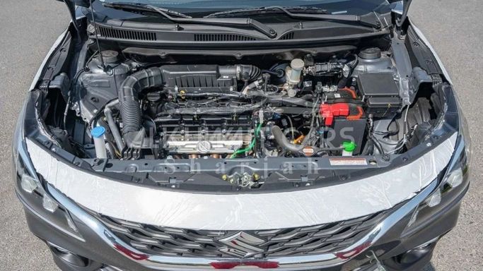 New Suzuki Baleno III, 1.5 l, 2023 in Sharjah by Nour Alnukhba Motors, Grey color. GCC Specs | AUTO.AE