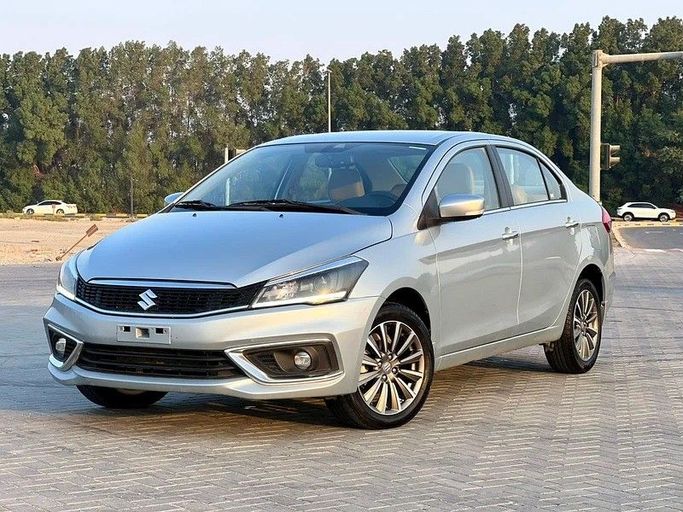 Used Suzuki Ciaz I Facelift, 1.5 l, 2023 in Sharjah by Al Rukin Al Saudi, Silver color. GCC Specs | AUTO.AE