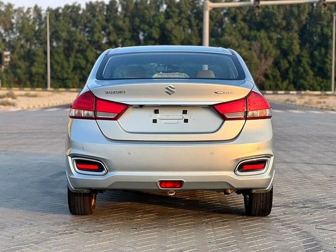 Used Suzuki Ciaz I Facelift, 1.5 l, 2023 in Sharjah by Al Rukin Al Saudi, Silver color. GCC Specs | AUTO.AE