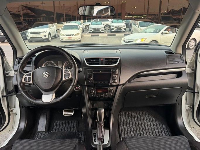 Used Suzuki Swift V, 1.4 l, 2016 in Sharjah by Titanium Used Cars, White color. GCC Specs | AUTO.AE