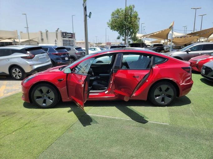 Used Tesla Model 3 Performance I Facelift, 2023 in Sharjah by Tabarak Used Cars, Red color. American Specs | AUTO.AE