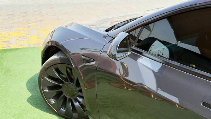 Used Tesla Model 3 Performance I, 2022 in Sharjah by Badar Used Cars, Black color.  | AUTO.AE