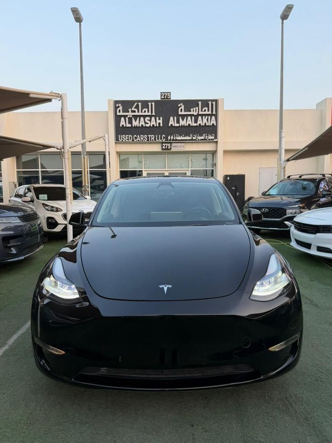 Used Tesla Model Y Long Range I, 2023 in Sharjah by Al Masah Al Malakia, Black color. American Specs | AUTO.AE