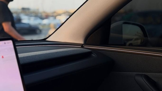 New Tesla Model Y I Facelift, 2025 in Sharjah by Badar Used Cars, White color.  | AUTO.AE