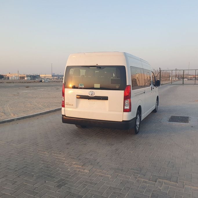 Used Toyota HiAce H300, 3.5 l, 2022 in Sharjah by Ishtar Used Cars, White color. GCC Specs | AUTO.AE