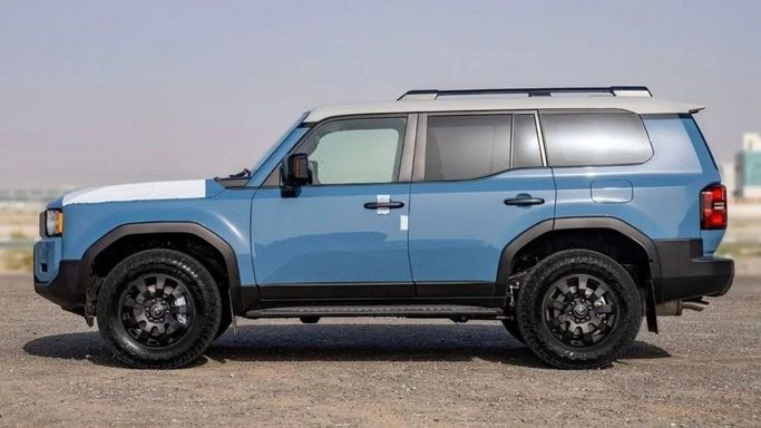New Toyota Land Cruiser Prado 250 Series, 2.4 l, 2025 in Sharjah by Nour Alnukhba Motors, Light Blue color. Other | AUTO.AE