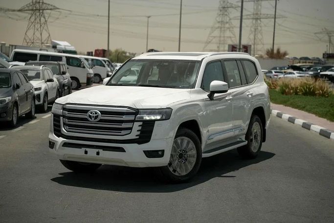 New Toyota Land Cruiser 300 Series, 3.4 l, 2024 in Sharjah by Almarid Motors, White color. GCC Specs | AUTO.AE