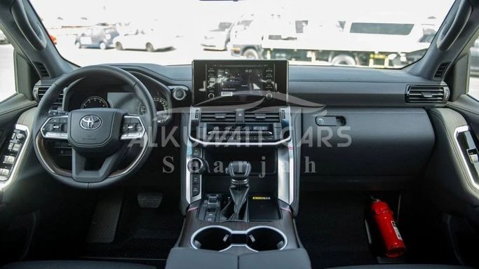 New Toyota Land Cruiser 300 Series, 3.4 l, 2024 in Sharjah by Nour Alnukhba Motors, Black color. GCC Specs | AUTO.AE