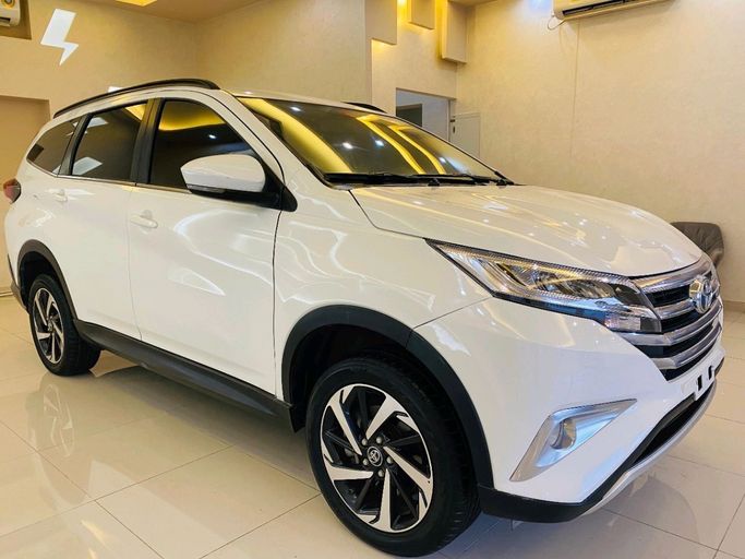 Used Toyota Rush II, 1.5 l, 2019 in Sharjah by Alhamoor Used Cars, White color. GCC Specs | AUTO.AE