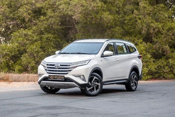 Used Toyota Rush II, 1.5 l, 2023 in Sharjah by First Choice Cars, White color. GCC Specs | AUTO.AE