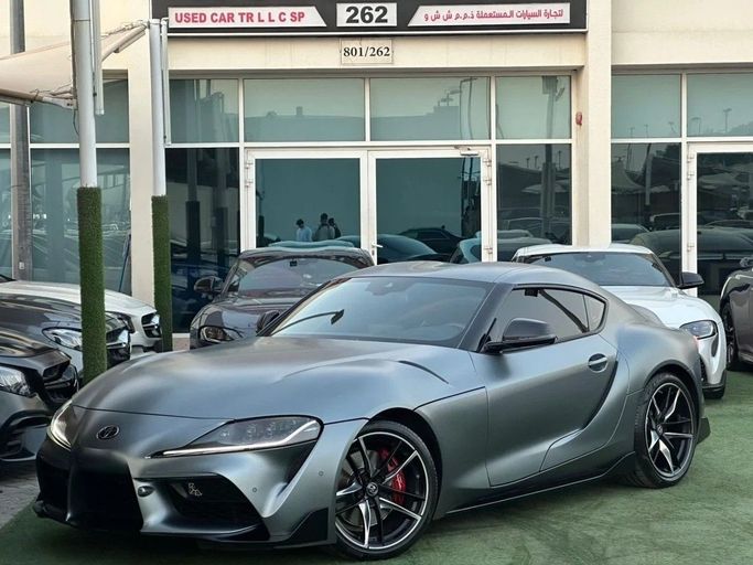 Used Toyota Supra V (A90), 3.0 l, 2022 in Sharjah by Noor Al Seyoh Used Cars, Silver color. GCC Specs | AUTO.AE