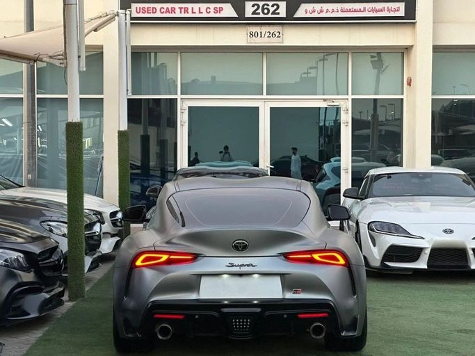 Used Toyota Supra V (A90), 3.0 l, 2022 in Sharjah by Noor Al Seyoh Used Cars, Silver color. GCC Specs | AUTO.AE