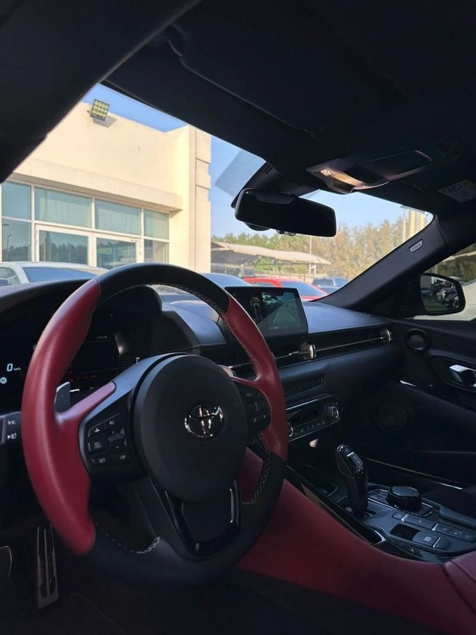 Used Toyota Supra V (A90), 3.0 l, 2024 in Sharjah by Noor Al Seyoh Used Cars, White color. GCC Specs | AUTO.AE