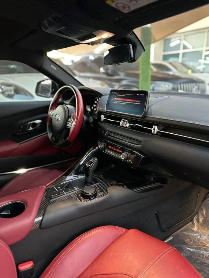 Used Toyota Supra V (A90), 3.0 l, 2022 in Sharjah by Noor Al Seyoh Used Cars, White color. GCC Specs | AUTO.AE