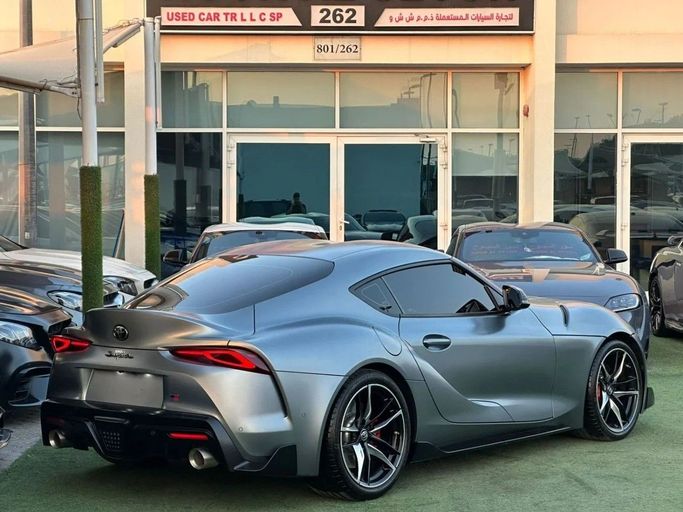 Used Toyota Supra V (A90), 3.0 l, 2022 in Sharjah by Noor Al Seyoh Used Cars, Grey color. GCC Specs | AUTO.AE