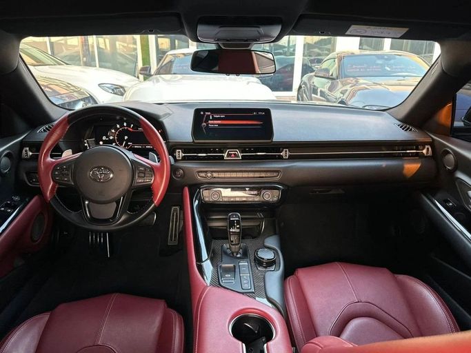 Used Toyota Supra V (A90), 3.0 l, 2022 in Sharjah by Noor Al Seyoh Used Cars, Grey color. GCC Specs | AUTO.AE