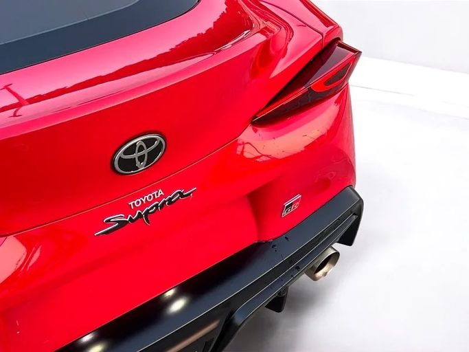 Used Toyota Supra V (A90), 3.0 l, 2022 in Sharjah by Al Wisam Al Malaki Used Cars, Red color. GCC Specs | AUTO.AE