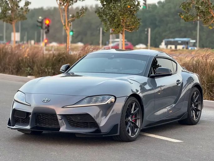 Used ⁦Toyota Supra V (A90), 3.0 l, 2026⁩ in UAE, Sharjah by Al Ahd Used Cars, Grey color. GCC Specs | AUTO.AE | Listing #290427