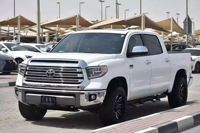 Used Toyota Tundra II Facelift, 5.7 l, 2020 in Sharjah by Alfaris Used Cars, White color. Other | AUTO.AE