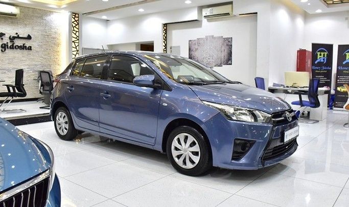 Used Toyota Yaris XP150, 1.3 l, 2015 in Sharjah by Honey Gidosha Used Cars Tr., Light Blue color.  | AUTO.AE