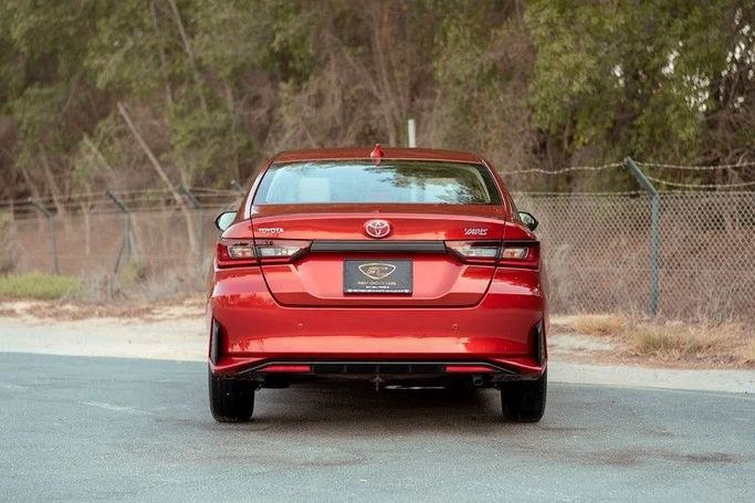 Used Toyota Yaris IV, 1.5 l, 2023 in Sharjah by First Choice Cars, Red color. GCC Specs | AUTO.AE