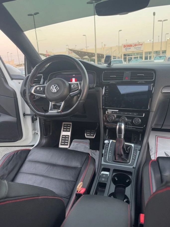 Used Volkswagen Golf GTI VII Facelift, 2.0 l, 2018 in Sharjah by Titanium Used Cars, White color. GCC Specs | AUTO.AE
