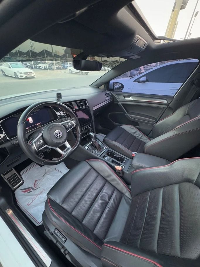 Used Volkswagen Golf GTI VII Facelift, 2.0 l, 2018 in Sharjah by Titanium Used Cars, White color. GCC Specs | AUTO.AE