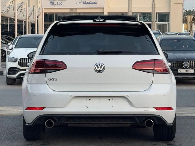 Used Volkswagen Golf GTI VII Facelift, 2.0 l, 2018 in Sharjah by Titanium Used Cars, White color. GCC Specs | AUTO.AE