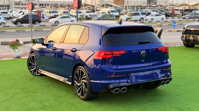 Used Volkswagen Golf R VIII, 2.0 l, 2022 in Sharjah by Badar Used Cars, Blue color. GCC Specs | AUTO.AE
