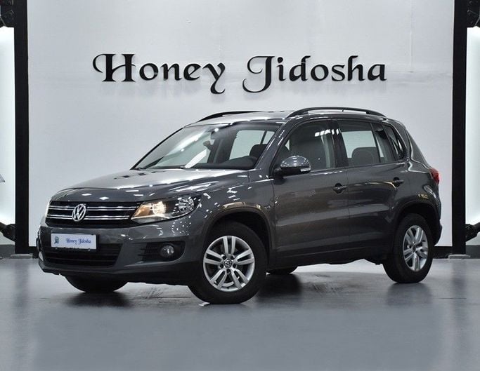 Подержанный Volkswagen Tiguan I Рестайлинг, 2.0 л, 2016 в Шардже от Honey Gidosha Used Cars Tr. Серый цвет.  | AUTO.AE