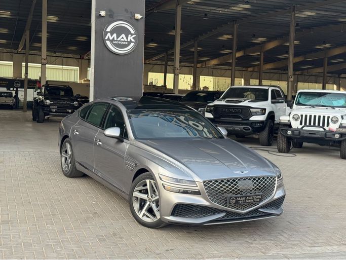 مستعملة ⁦Genesis G80 فيس ليفت الثاني، 2.5 l، 2023⁩ في في الإمارات, أم القيوين من MAK MOTORS، اللون برونزي. المواصفات الأمريكية | AUTO.AE | إعلان #288611