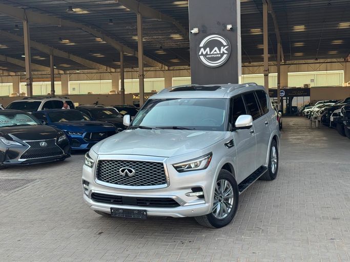 Подержанный Infiniti QX80 I (Z62) Рестайлинг 3, 5.6 л, 2020 в ОАЭ, Умм-Аль-Кувейн от MAK MOTORS Серый цвет. Американская | AUTO.AE | Объявление #275714